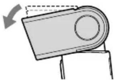 SONY HVLF45RM - Tilt down the flashtube by 8 degrees. - 1