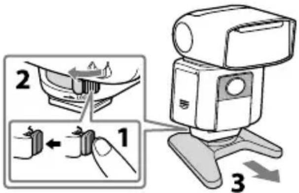 SONY HVLF45RM - Pose et dépose du mini-support - 2