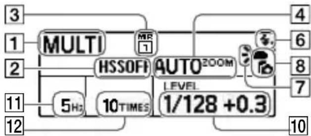 SONY HVLF45RM - On-screen indicators - 3
