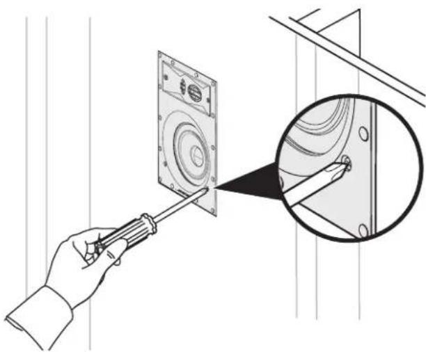 BOSE Virtually Invisible 891 - A hangszóró beszerelése - 2