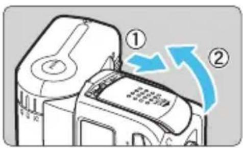 CANON Speedlite 430EX IIIRT - Mise en place des piles - 1