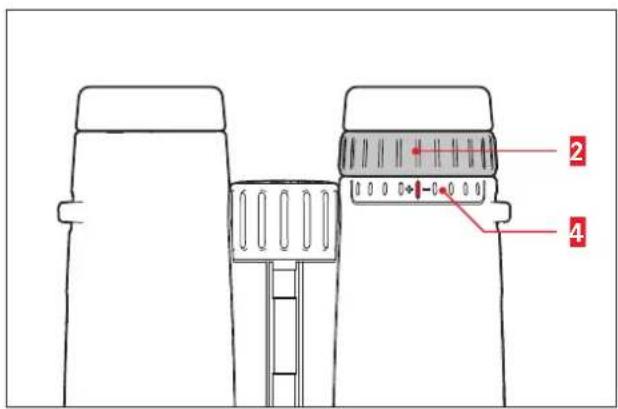 LEICA Trinovid 10x32 HD - EINSTELLEN DER SCHÄRFE / DIOPTRIENAUSGLEICH - 1