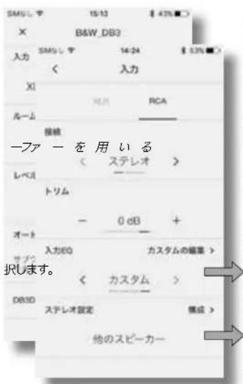 BOWERS & WILKINS DB4S - 入力の設定 - 1