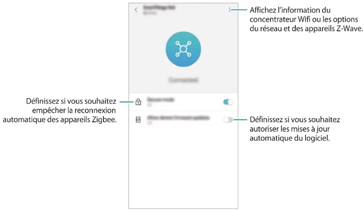 SAMSUNG SmartThings Wifi ETWV525 - Sélectionnez une option et configurez la fonction Samsung SmartThings Hub. - 1