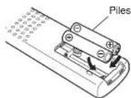 MARANTZ SA10 - Insertion des piles - 2