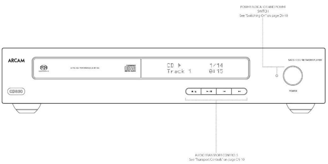ARCAM CDS50 - Front Panel Controls - 1