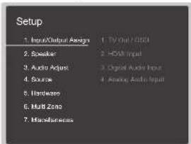 ONKYO TXNR595 - Commandes du menu - 2