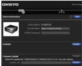 ONKYO TXNR595 - Commandes du menu - 1