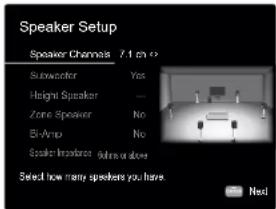 ONKYO TXNR595 - Speaker Setup - 1