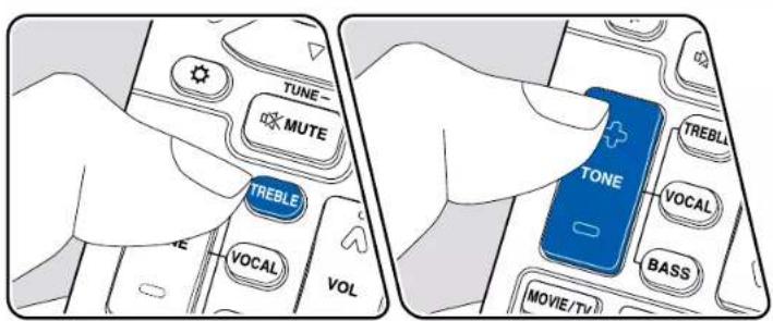ONKYO TXNR595 - Ajuster la tonalité - 1