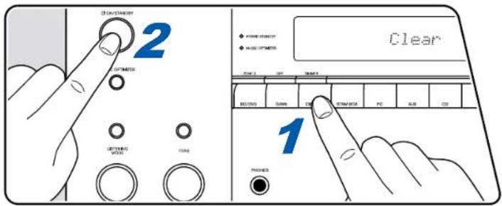 ONKYO TXNR595 - Réinitialisation de l'appareil (ceci réinitialise les paramétres de cet apparéil sur leur valeur par défaut) - 1