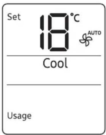 Set 18°C AUTO Cool Usage