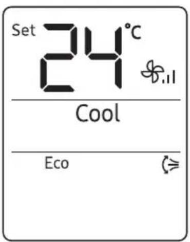 Set 24°C Cool Eco