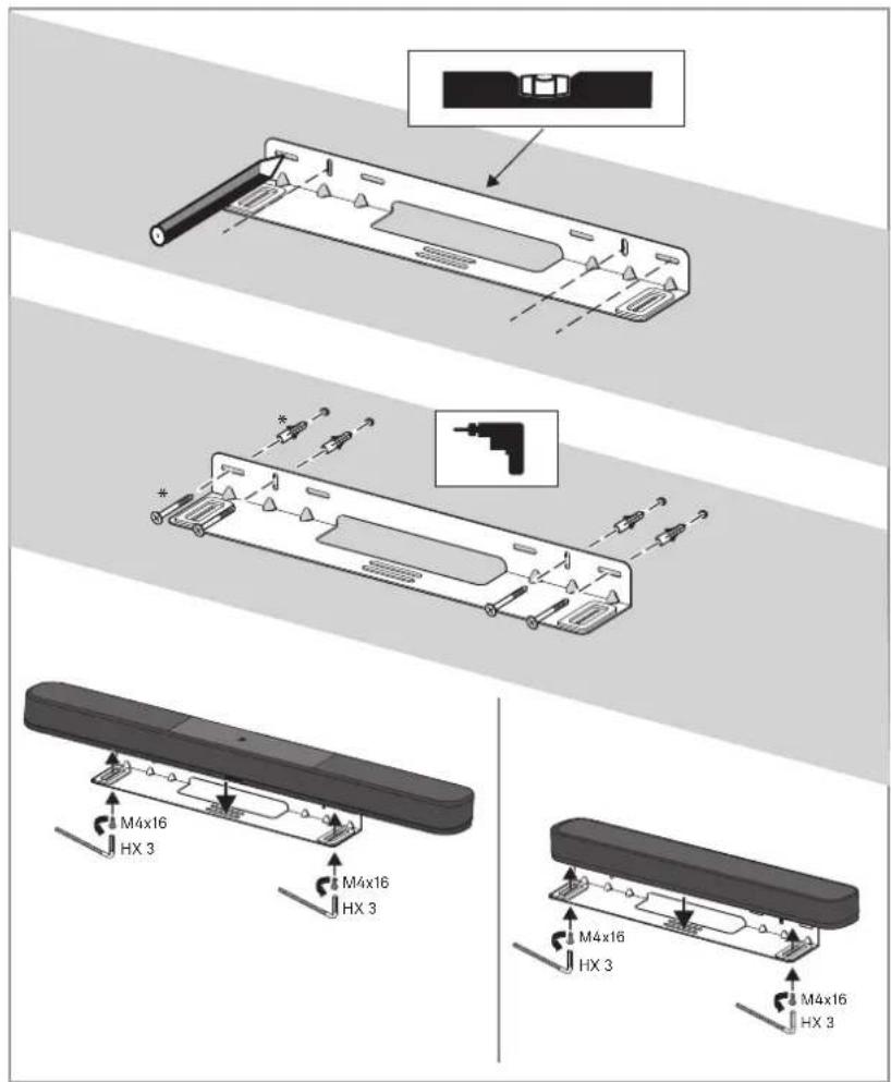 SENNHEISER AMBEO SB01 - Monter la Soundbar sur le mur - 1