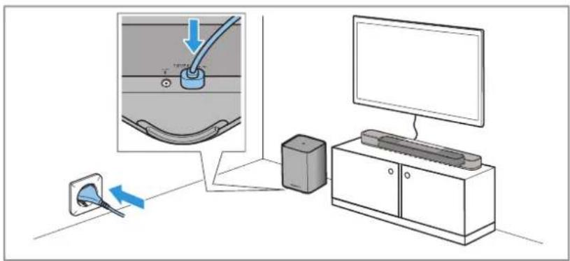 SENNHEISER AMBEO SB01 - Installer un AMBEO Sub optionnel et le brancher sur le secteur - 1