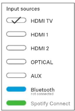 SENNHEISER AMBEO SB01 - Sélectionner la source d'entrée via l'appli Sennheiser Smart Control - 2