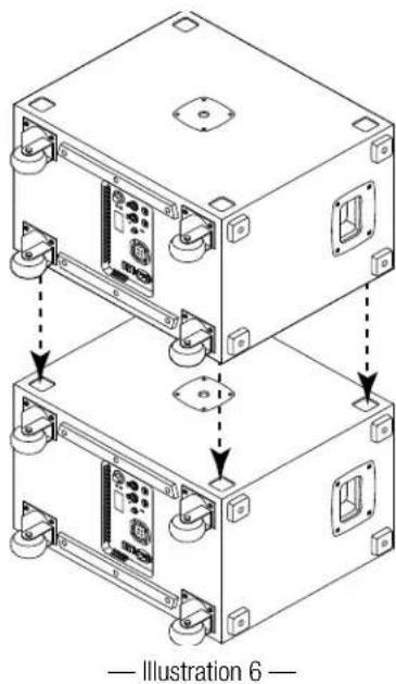 QSC KS212C - Empilage des KS212C - 5