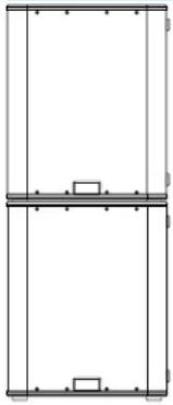 QSC KS212C - Enceintes sur mât sur un caisson de graves - 8