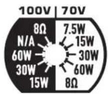 QSC ADS8T - Set the Transformer Tap Switch - 3