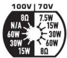 QSC ADS6T - Set the Transformer Tap Switch - 3