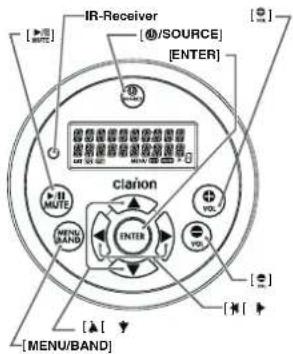 CLARION M608 - Note: - 1