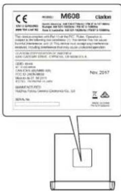 CLARION M608 - ADVERTENCIA - 1