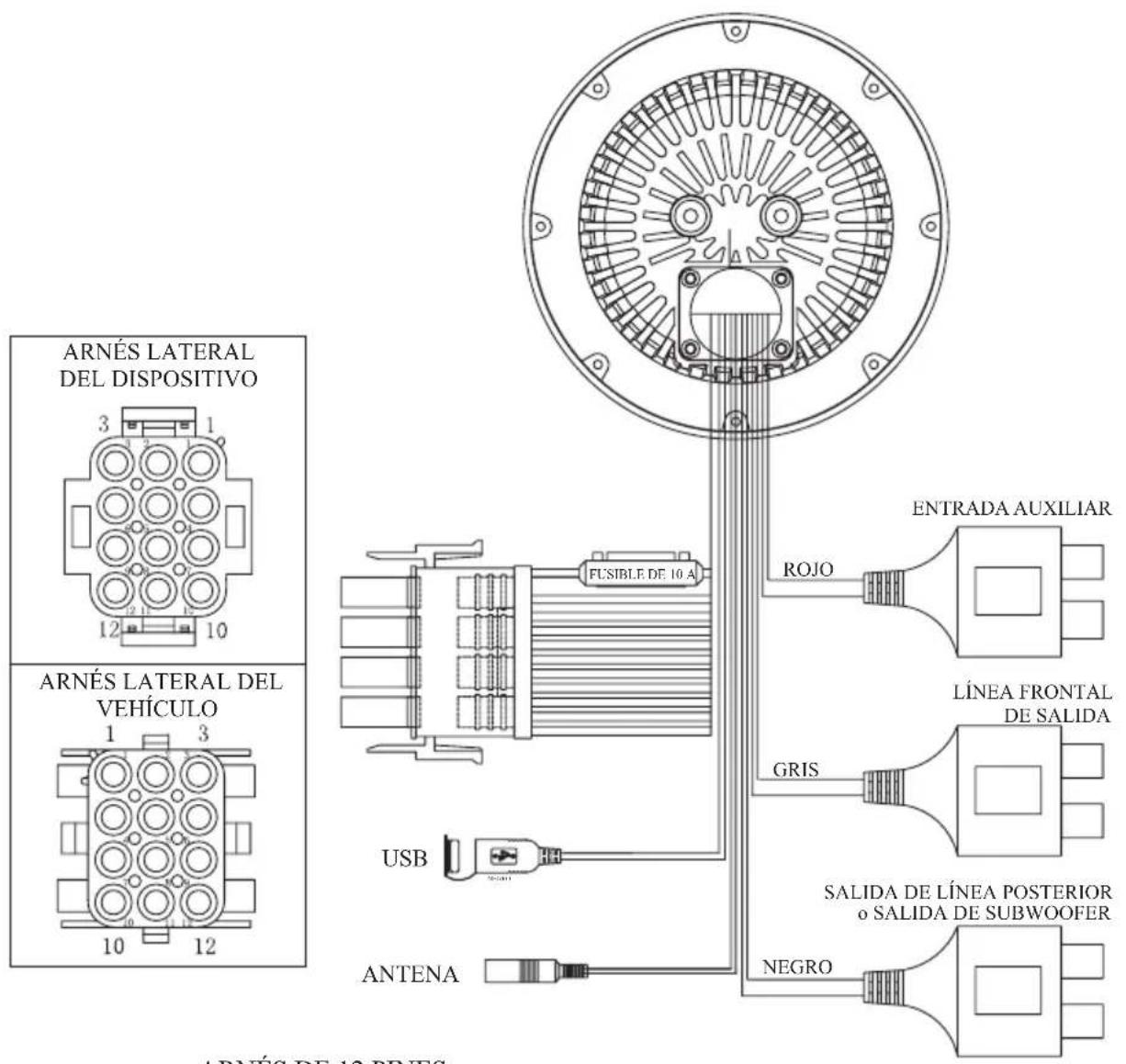 CLARION GR10BT - CONEXIÓN DE CABLES - 1