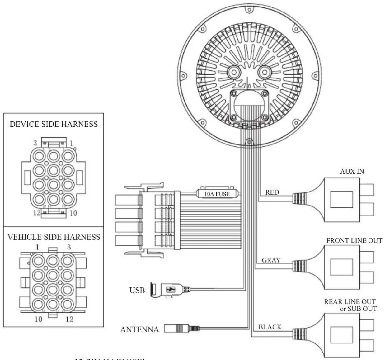 CLARION GR10BT - WIRE CONNECTION - 1