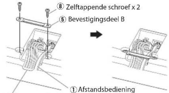 KENWOOD KSCPSW8 - Vastzetten van de bedrading - 1