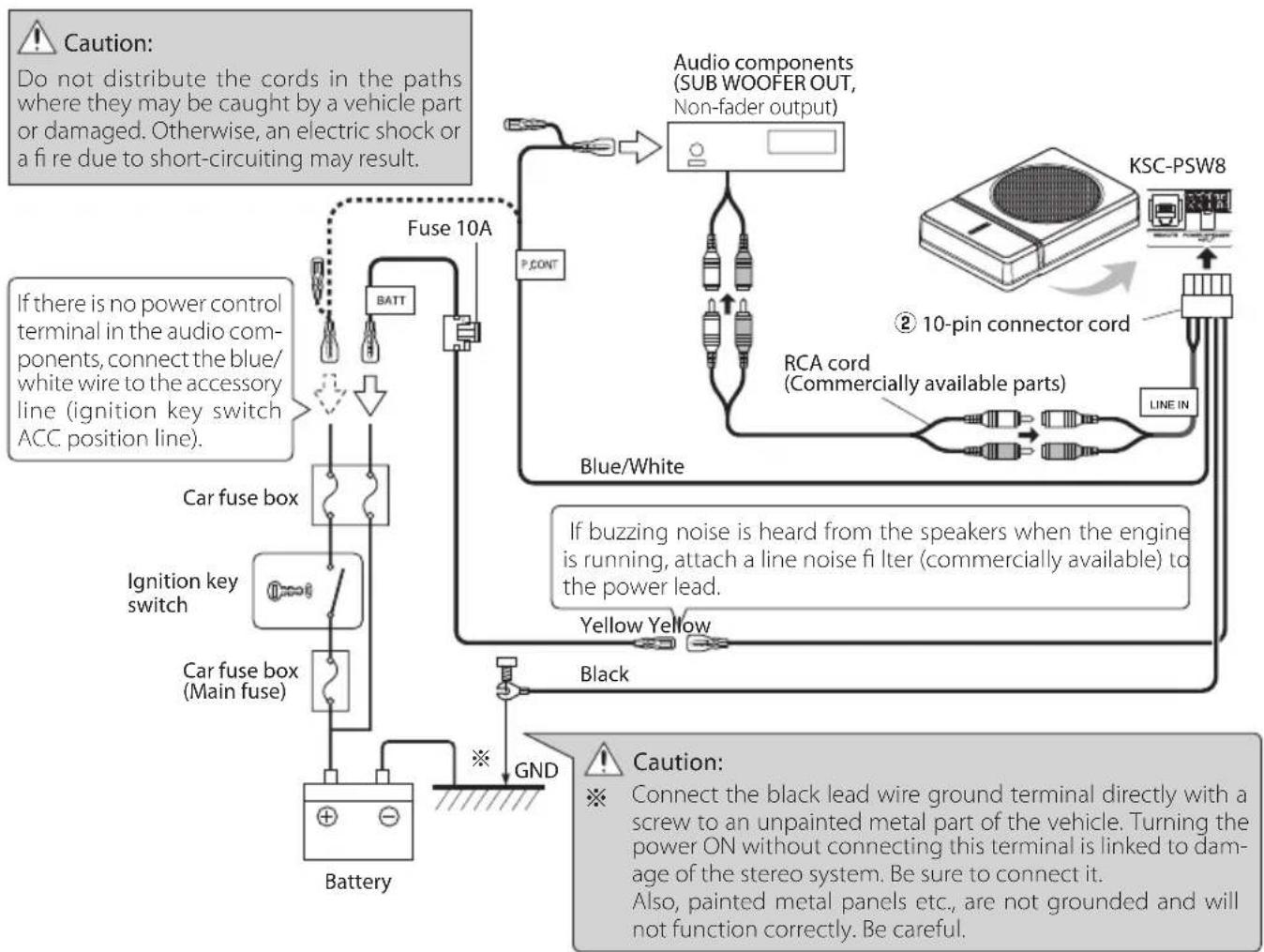 KENWOOD KSCPSW8 - Example - 1