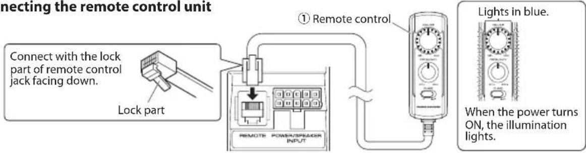 KENWOOD KSCPSW8 - - Connecting the remote control unit - 1