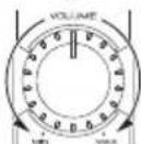 KENWOOD KSCPSW8 - Drehen Sie den VOLUME-Reglerknopf, um die niedrigen Frenzen auf den gewünschten Pegel einzustellen. - 1