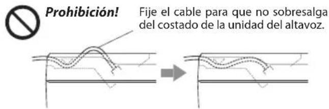 KENWOOD KSCPSW8 - Fijación del cable en su lugar - 2