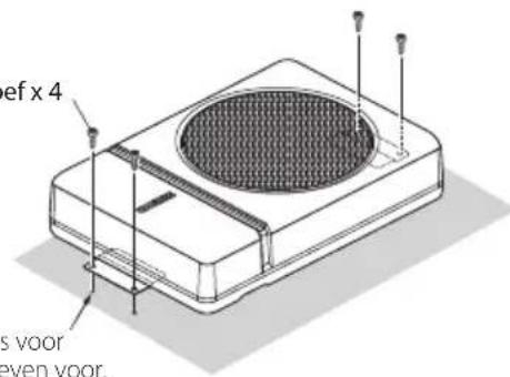 KENWOOD KSCPSW8 - Vastzetten van de subwoofer - 3