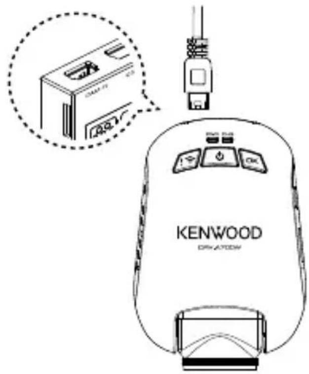 KENWOOD DRVA700WDP - Connecter laamera arrête - 2