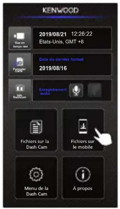 KENWOOD DRVA700WDP - - Fichiers sur le mobile - 11