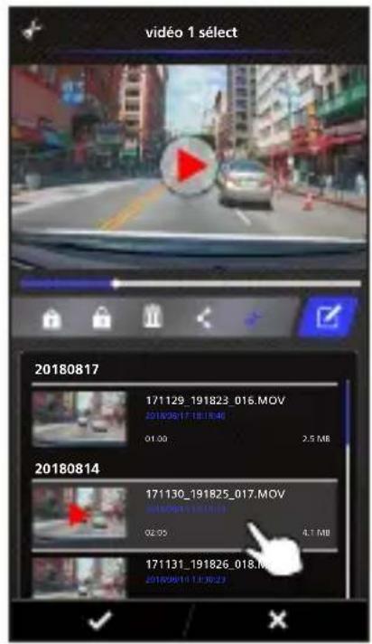 KENWOOD DRVA501WDP - -Fichiers sur le mobile - 15