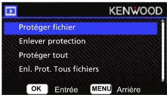 KENWOOD DRVA501WDP - PROTEGER/DEPROTEGER DES FICHIERS - 2