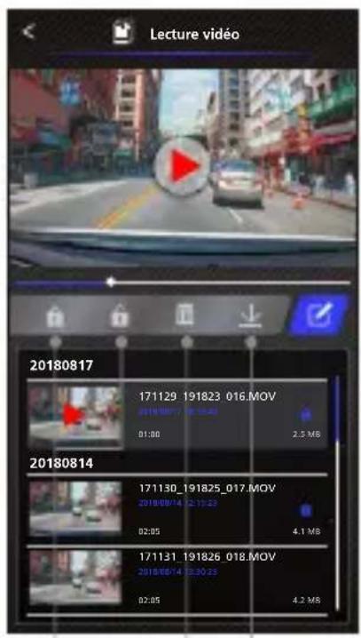 KENWOOD DRVA501WDP - - Fichiers sur la Dash Cam - 3