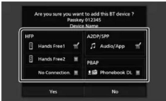 KENWOOD Excelon DNX696S - Register the Bluetooth device - 5