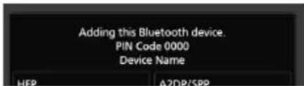 KENWOOD Excelon DNX696S - Register the Bluetooth device - 4