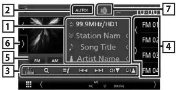 KENWOOD Excelon DNX696S - Pantalla de control - 1