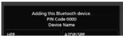 KENWOOD Excelon DNX696S - - Entre le code PIN sur votre smartphone/telephone portable. - 1