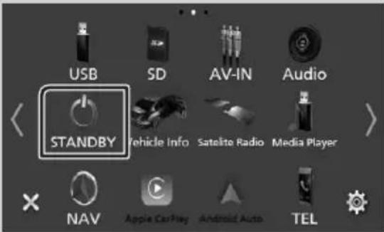 KENWOOD Excelon DNX696S - Mettez l'appareil en veille - 1