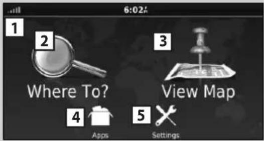 KENWOOD Excelon DNX696S - Operatethe desired function from the Main Menu screen. - 1
