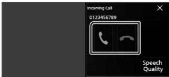 KENWOOD Excelon DNX696S - Receive a call - 1