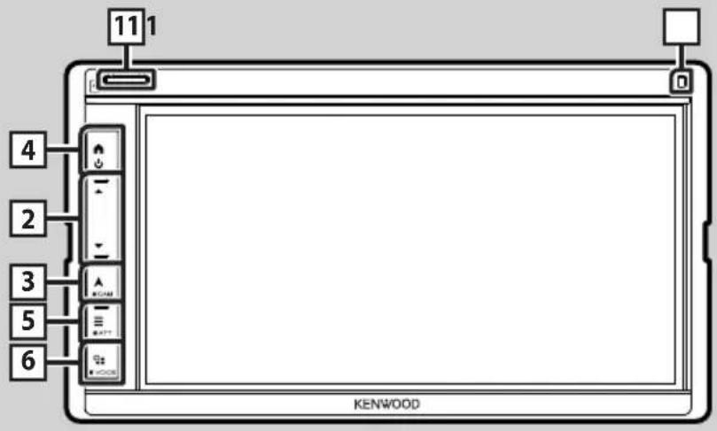 KENWOOD Excelon DNX696S - Funciones de los botones del panel frontal - 6