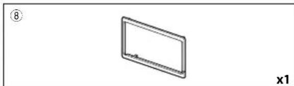 KENWOOD Excelon DNX696S - Accessoires fournis pour l'installation - 8