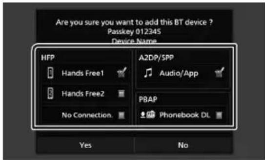 KENWOOD Excelon DNX696S - - Entre le code PIN sur votre smartphone/telephone portable. - 2