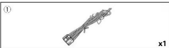 KENWOOD Excelon DNX696S - Accessoires fournis pour l'installation - 1